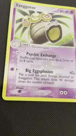 Pokemon Card Exeggutor LP FireRed & LeafGreen Reverse Holo Rare 5/112 - Image 2