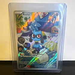 Riolu 215/198 SV01 Scarlet & Violet Base Set Holo Full Art IR English - Image 1