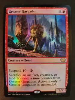 Greater Gargadon NM FOIL Double Masters 2022 MTG FREE SHIPPING - Image 1
