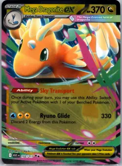 Mega Dragonite ex 152/217 Double Rare ME: Ascended Heroes Pokemon Near Mint - Image 1