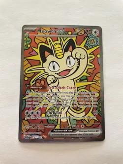 Pokemon Meowth ex 121/088 Full Art Holo Perfect Order English 2026 - Image 1
