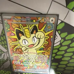 Pokemon TCG Meowth ex 121/088 Perfect Order Full Art Holo Rare English EX - Image 5