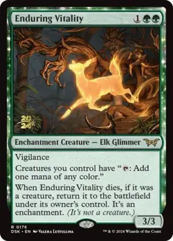 MTG English Enduring Vitality NM Foil Promos: Prerelease Cards - Image 1