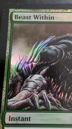 1 x Beast Within - Foil - New Phyrexia Magic Card - Image 2