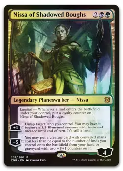 Nissa of Shadowed Boughs #231 (Foil) (NM) Zendikar Rising ZNR Magic MTG - Image 1