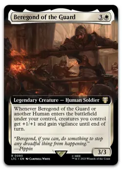 Beregond of the Guard (Extended Art) #93 (NM) Lord of the Rings LTC Magic MTG - Image 1