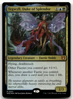 Tegwyll, Duke of Splendor #1 (Foil) (NM) Wilds of Eldraine WOC Magic MTG - Image 1