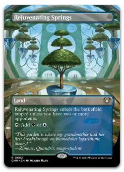 Rejuvenating Springs (Borderless) #662 (NM) Commander Masters CMM Magic MTG - Image 1