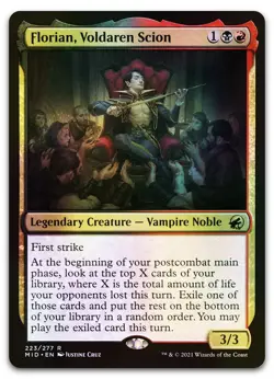 Florian, Voldaren Scion #223 (Foil) (NM) Midnight Hunt MID Magic MTG - Image 1
