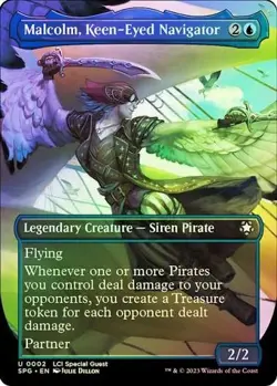 Malcolm, Keen-Eyed Navigator *FOIL* (Special Guest) (Near Mint) | MTG - Image 1