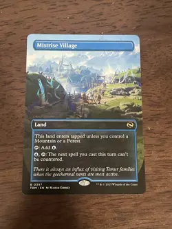 Mistrise Village (Borderless) Tarkir: Dragonstorm Regular - Image 1