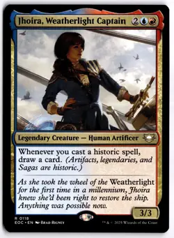 Jhoira, Weatherlight Captain NM EOC Commander: Edge of Eternities MTG - Image 1