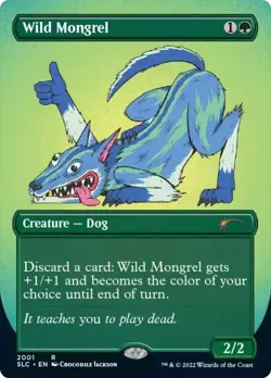 Wild Mongrel Secret Lair NM MTG - Image 1