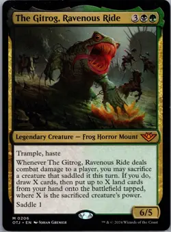 MTG The Gitrog, Ravenous Ride (206/469) Outlaws of Thunder Junction LP - Image 1