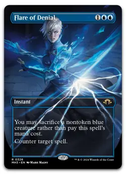 Flare of Denial (Borderless) #326 (NM) Modern Horizons 3 MH3 Magic MTG - Image 1