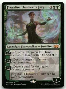 Freyalise, Llanowar's Fury #1 (NM) Commander Collection Green CC1 Magic MTG - Image 1