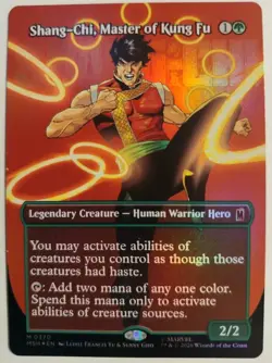 Foil Shang-Chi, Master of Kung Fu Borderless - Marvel Super Heroes 0370 Mtg - Image 1