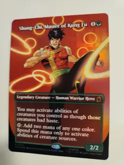 Foil Shang-Chi, Master of Kung Fu Borderless - Marvel Super Heroes 0370 Mtg - Image 3