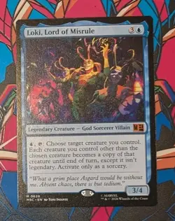 MTG Marvel: Super Heroes Commander Mythic LOKI LORD OF MISRULE NM - Image 1