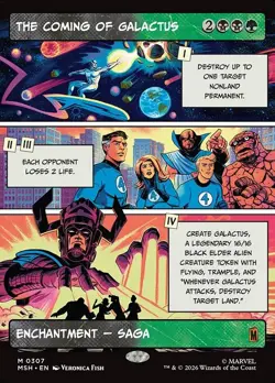 The Coming of Galactus Showcase 307 Marvel Super Heroes MTG MSH - Image 1