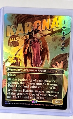 2024 MTG Magic the Gathering SLD Secret Lair Poster Foil #1624 Karona False God - Image 1