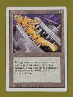 Black Vise x1 Revised Edition 1x Magic the Gathering MTG - Image 1