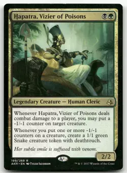 Hapatra, Vizier of Poisons #199 (LP) Amonkhet AKH Magic MTG - Image 1