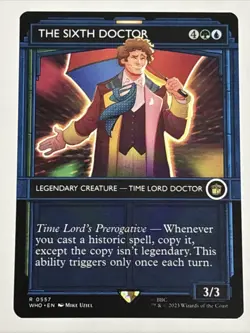 MTG Universes Beyond: Doctor Who The Sixth Doctor Showcase 0557 NM Rare - Image 1