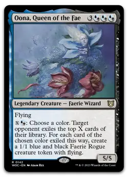 Oona, Queen of the Fae #142 (NM) Wilds of Eldraine WOC Magic MTG - Image 1
