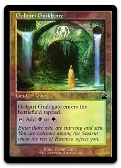 Golgari Guildgate (Retro Frame) #402 (Foil) NM Ravnica Remastered RVR Magic MTG - Image 1