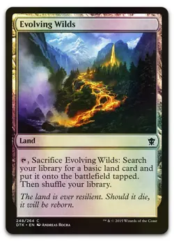 Evolving Wilds #248 (Foil) (NM) Dragons of Tarkir DTK Magic MTG - Image 1