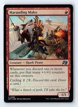 Marauding Mako Foil Near Mint - Aetherdrift 138 Magic: The Gathering - Image 1