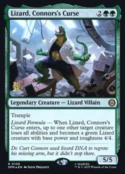 Lizard, Connors's Curse - Foil Prerelease Promo SPM NM MTG - Image 1
