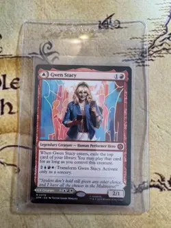 MTG Marvel Spider-Man Gwen Stacy #078 Rare Legendary Creature Hero In Hand - Image 1