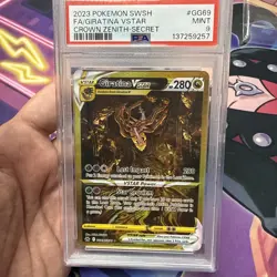 PSA 9 2023 Pokemon Giratina VSTAR GG69 Crown Zenith Secret Rare FA Holo - Image 1