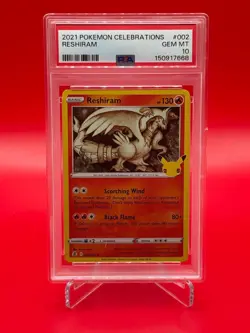 2021 Pokemon Celebrations Reshiram PSA 10 - Image 1