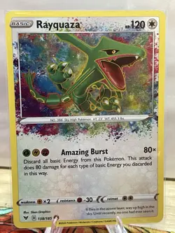 Rayquaza 138/185 Amazing Rare Vivid Voltage Pokemon - Image 1