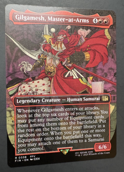 MTG x FINAL FANTASY - Gilgamesh, Master-at-Arms 338 (Borderless) - NM - Image 3