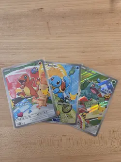 Pokemon TCG First Partner Series One Kanto Set Raw Squirtle Charmander Bulbasaur - Image 1