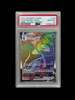 Pokemon Inteleon VMAX 195/192 Rainbow Rebel Clash PSA 10 - Read Description - Image 1