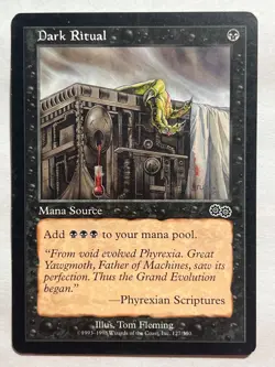 MTG - Dark Ritual - Urza's Saga - LP - Magic the Gathering - Image 1