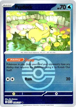 Psyduck (Love Ball) 039/217 Common Ascended Heroes Pokemon NM - Image 1