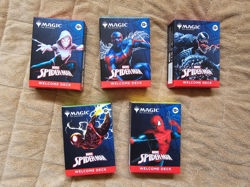 MARVEL SPIDER-MAN MAGIC THE GATHERING SDCC 2025 SET OF 5 MTG UNOPENED COMIC-CON - Image 1