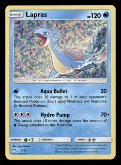 Lapras 005/012 Holo Promo McDonald's Promos 2019 Pokemon Card - Image 2