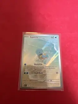 Pokemon TCG Squirtle 170/165 Scarlet & Violet 151 Illustration Rare Holo Card - Image 1