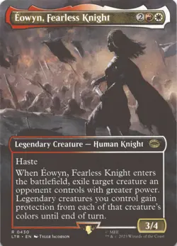 MTG Eowyn, Fearless Knight (Borderless) Normal NM Universes Beyond: The Lord of - Image 1