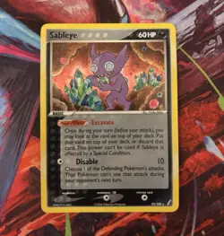 Pokemon TCG Crystal Guardians Sableye 10/100 Holo Rare English 2006 - Image 1