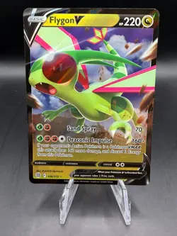 TCG POKEMON FLYGON V FULL ART HOLO 106/172 BRILLIANT STARS - Image 1