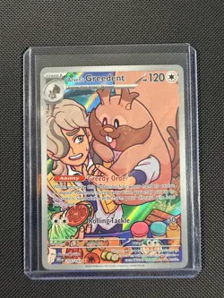 Arven's Greedent 205/182 Illustration Rare Destined Rivals Pokemon Holo NM - Image 1