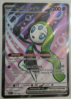 2025 Pokemon SV Black Bolt BLK EN Meloetta ex Ultra Rare #159/086 - Image 1
